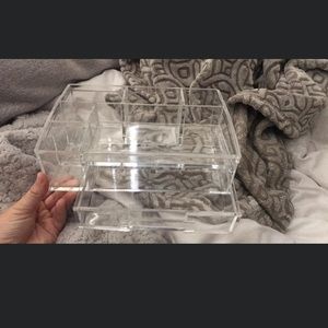 makeup organizer with a drawer